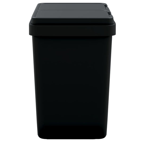vidaXL Duo Recycling Bin Anthracite 2x25 L