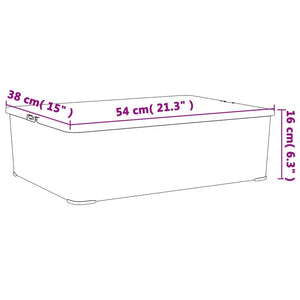 vidaXL Storage Boxes Plastic 3 pcs. 25 L Stackable