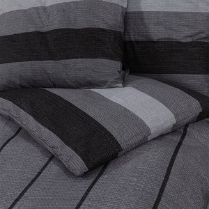 vidaXL Duvet Cover Set Dark Grey 200x220 cm Cotton