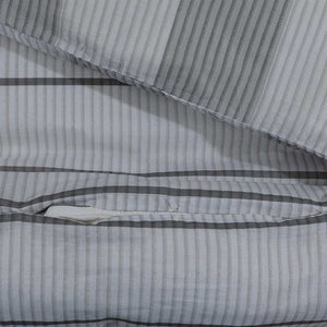 vidaXL Bed Linen Set Grey 240x220 cm Cotton