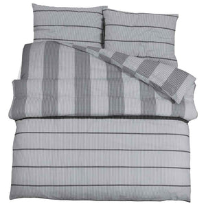 vidaXL Bed Linen Set Grey 220x240 cm Cotton