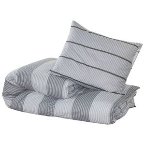 vidaXL Bed Linen Set Grey 220x240 cm Cotton