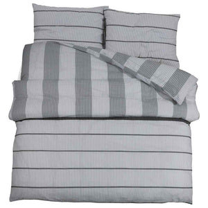 vidaXL Bed Linen Set Grey 260x240 cm Cotton