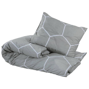 vidaXL Bed Linen Set Grey 220x240 cm Cotton