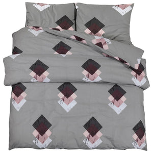 vidaXL Bed Linen Set Grey 260x240 cm Cotton
