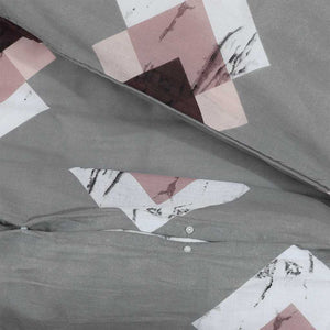 vidaXL Duvet Cover Set Grey 260x220 cm Cotton