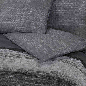 vidaXL Duvet Cover Set Dark Grey 155x220 cm Cotton