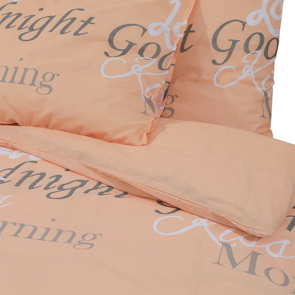 vidaXL Bedding Set Pink 140x200 cm Cotton