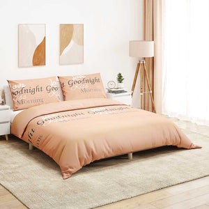 vidaXL Bedding Set Pink 140x200 cm Cotton