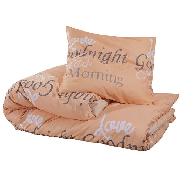 vidaXL Bed Linen Set Pink 200x200 cm Cotton