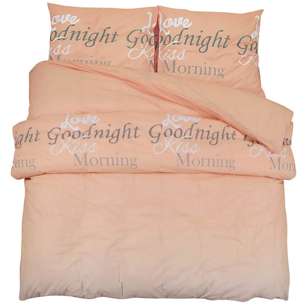 vidaXL Bed Linen Set Pink 260x240 cm Cotton