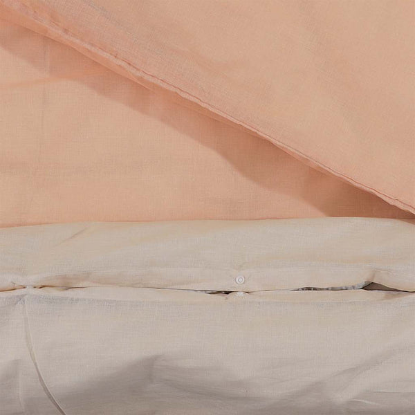 vidaXL Bedding Set Pink 135x200 cm Cotton