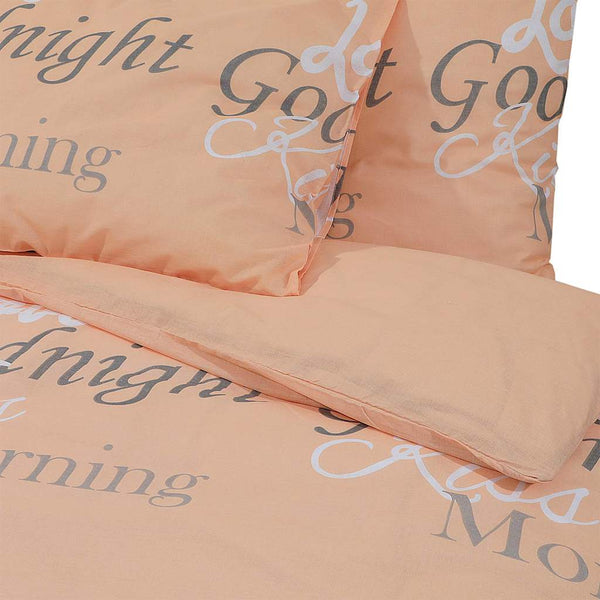 vidaXL Duvet Cover Set Pink 155x220 cm Cotton
