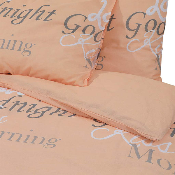 vidaXL Bed Linen Set Pink 200x200 cm Cotton