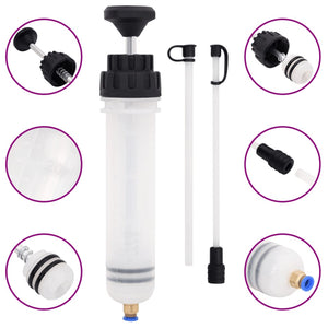 vidaXL Brake Bleeder White and Black 0.2 L