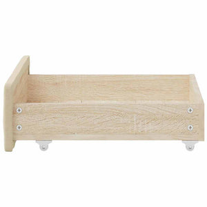 Bettschubladen Creme Holzwerkstoff 2er Set
