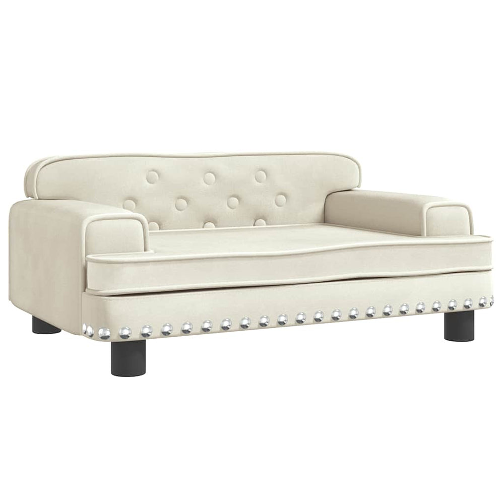 vidaXL Kids Sofa Cream 70x45x30 cm Velvet
