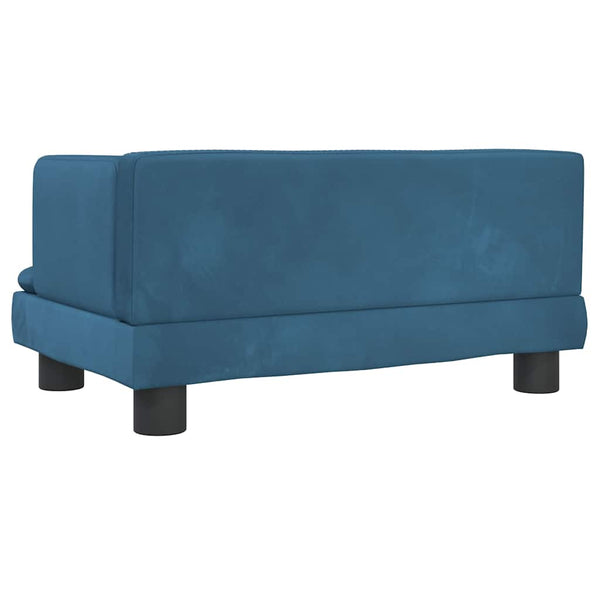 vidaXL Kids Sofa Blue 60x40x30 cm Velvet