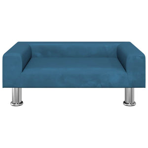 vidaXL Kids Sofa Blue 70x45x26.5 cm Velvet