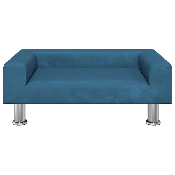 vidaXL Kids Sofa Blue 70x45x26.5 cm Velvet