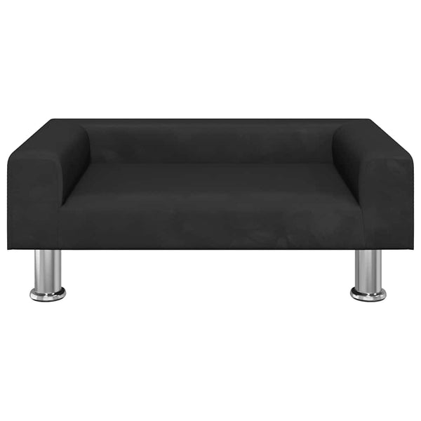 vidaXL Kids Sofa Black 70x45x26.5 cm Velvet