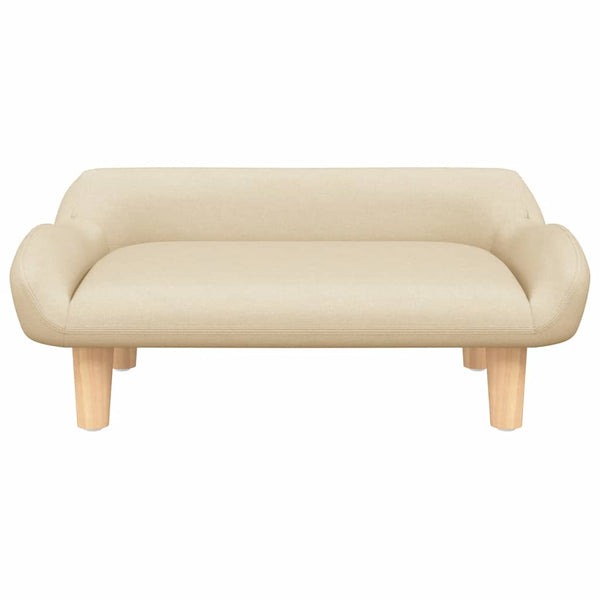 vidaXL Kids Sofa Cream 70x40x24 cm Fabric