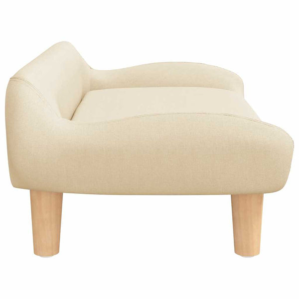 vidaXL Kids Sofa Cream 70x40x24 cm Fabric