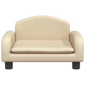 vidaXL Kids' Sofa Cream 50x40x30 cm Fabric
