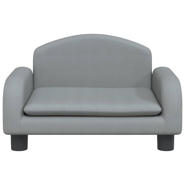 vidaXL Kids Sofa Light Grey 50x40x30 cm Fabric