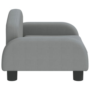 vidaXL Kids Sofa Light Grey 50x40x30 cm Fabric