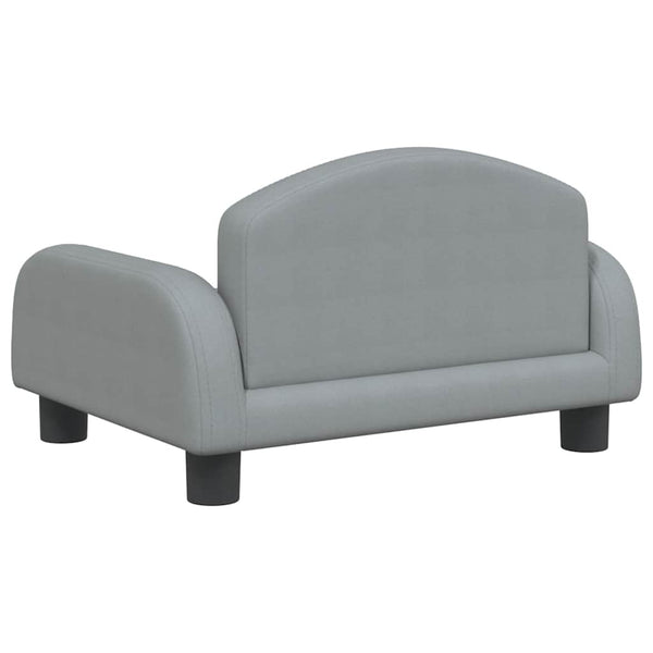 vidaXL Kids Sofa Light Grey 50x40x30 cm Fabric
