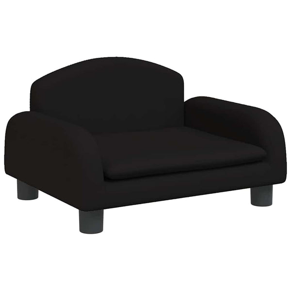 vidaXL Kids Sofa Black 50x40x30 cm Fabric
