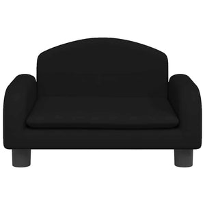 vidaXL Kids Sofa Black 50x40x30 cm Fabric