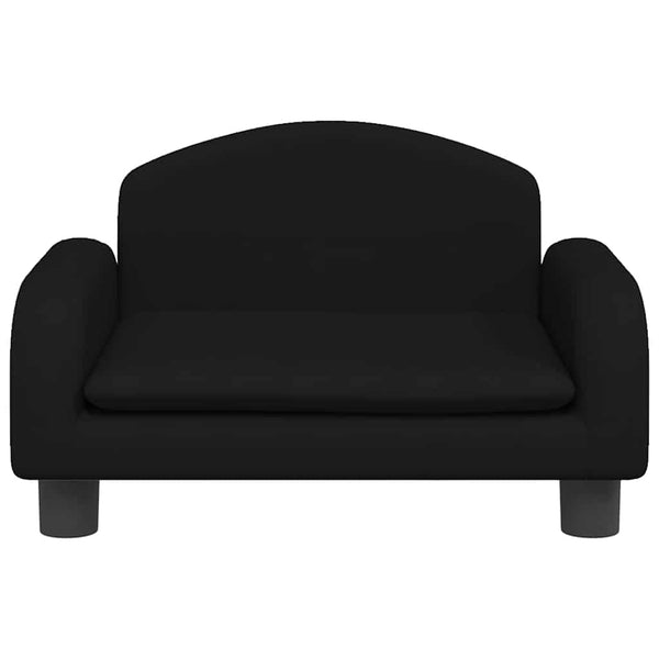 vidaXL Kids Sofa Black 50x40x30 cm Fabric