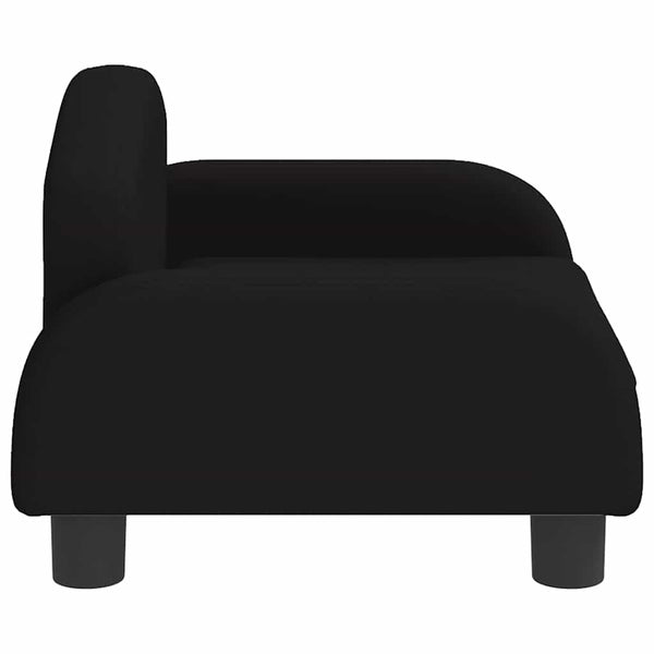 vidaXL Kids Sofa Black 50x40x30 cm Fabric