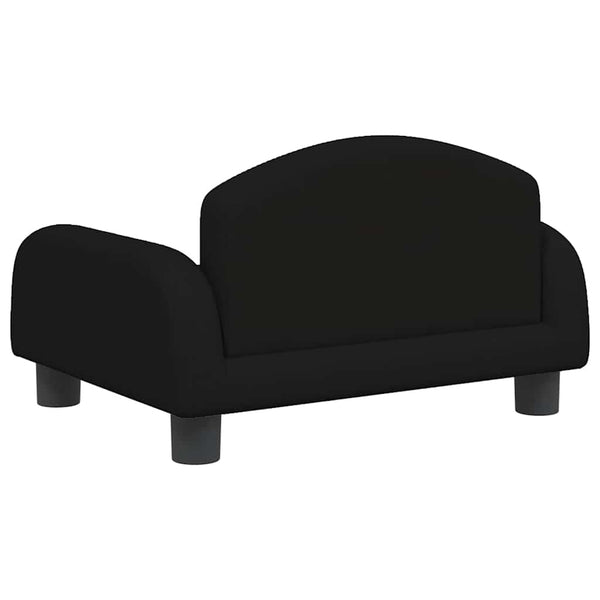 vidaXL Kids Sofa Black 50x40x30 cm Fabric