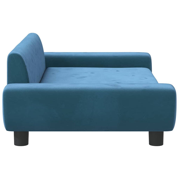 vidaXL Kids Sofa Blue 100x54x33 cm Velvet