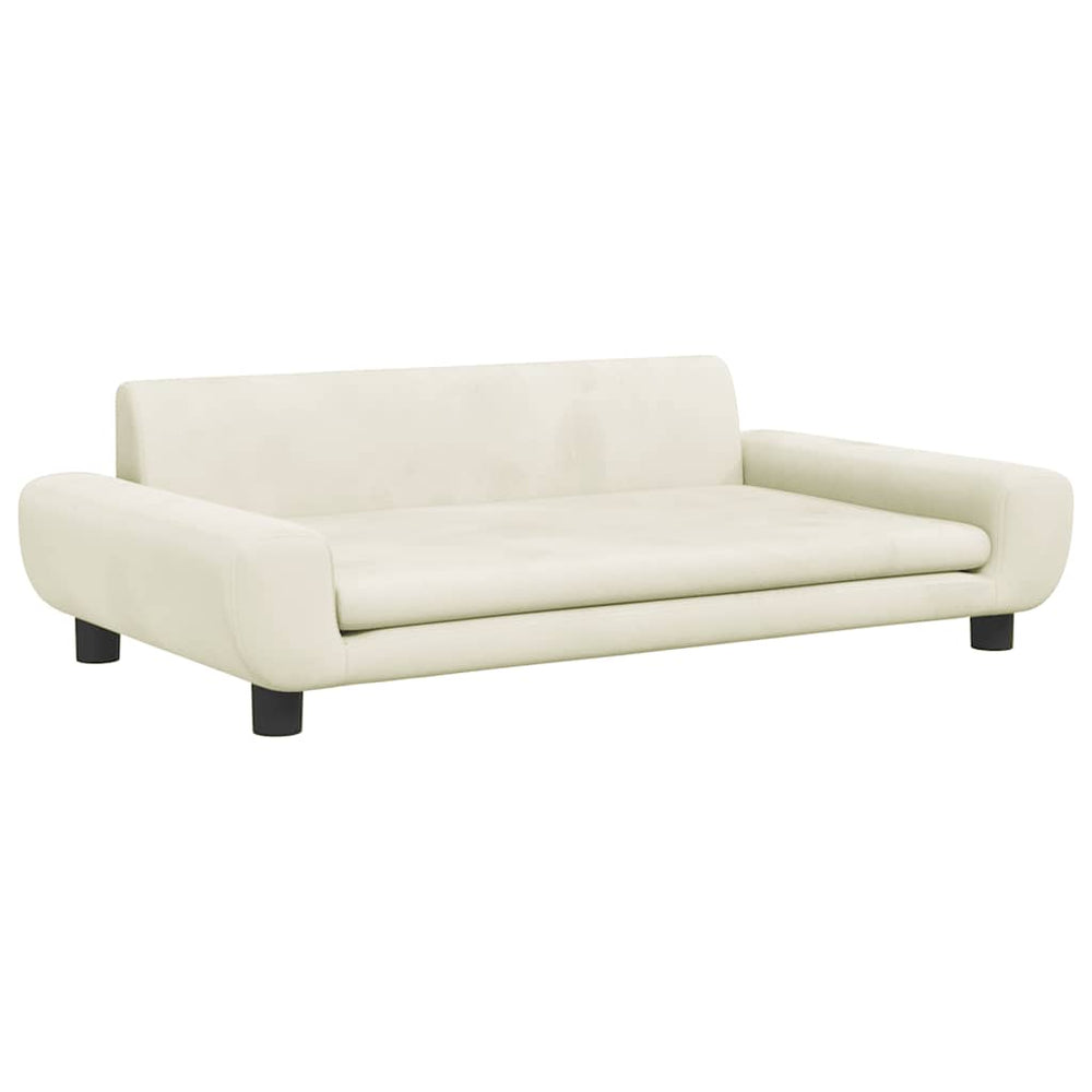 vidaXL Kids Sofa Cream 100x54x33 cm Velvet