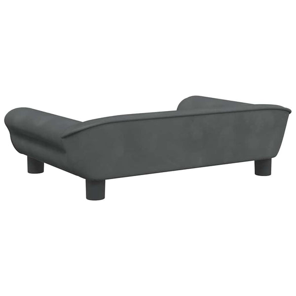 vidaXL Kids' Sofa Dark Gray 70x45x26 cm Velvet