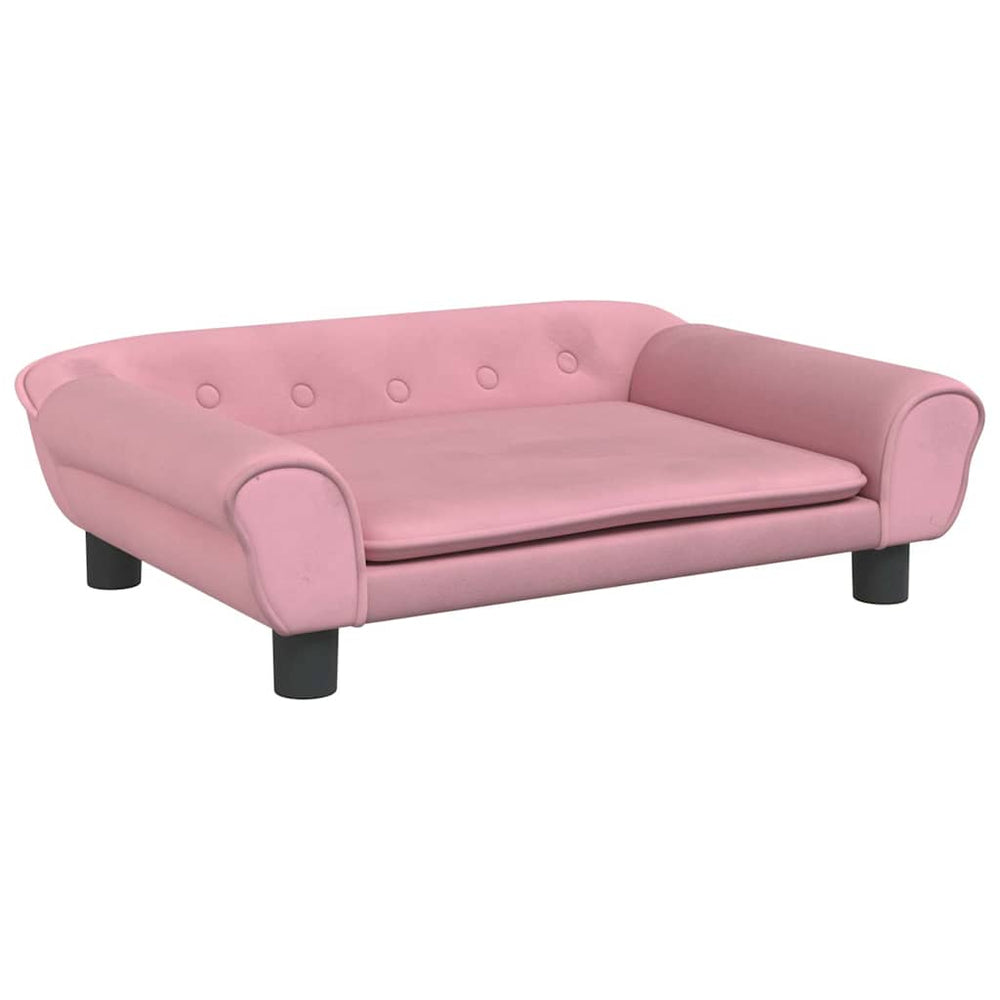 vidaXL Kids' Sofa Pink 70x45x26 cm Velvet