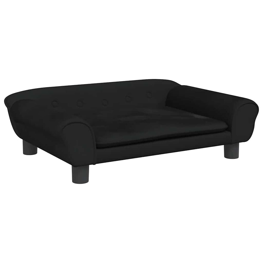 vidaXL Kids' Sofa Black 70x45x26 cm Velvet