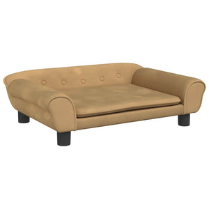 vidaXL Kids Sofa Brown 70x45x26 cm Velvet