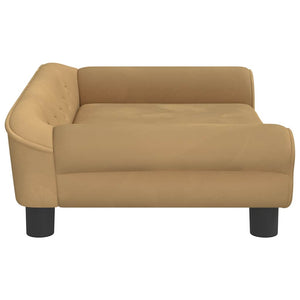 vidaXL Kids Sofa Brown 70x45x26 cm Velvet
