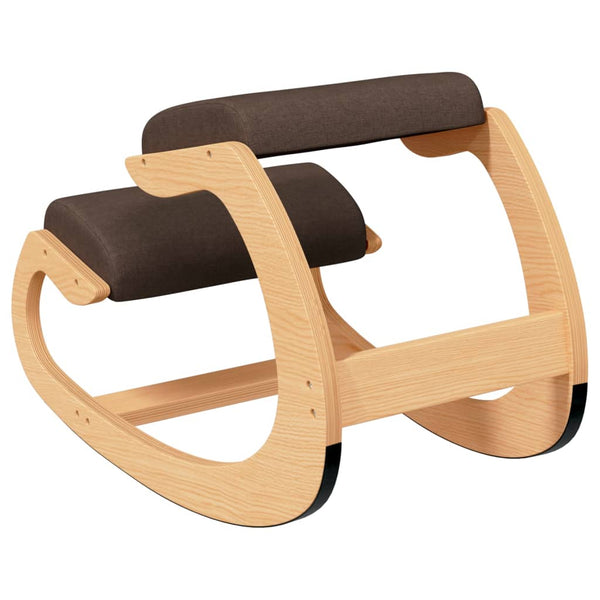vidaXL Kneeling Chair Brown 55x84x55 cm Birch Plywood