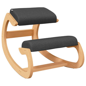vidaXL Kneeling Chair Black 55x84x55 cm Birch Plywood