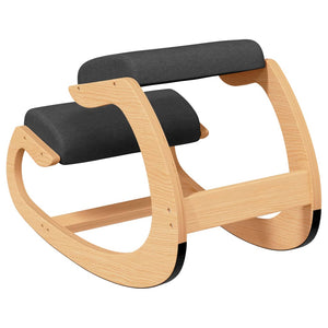 vidaXL Kneeling Chair Black 55x84x55 cm Birch Plywood
