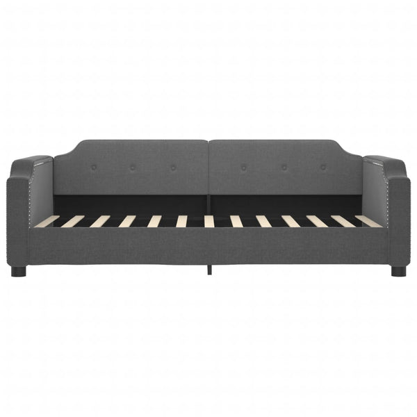 vidaXL Day Bed with Mattress Dark Grey 80x200 cm Fabric