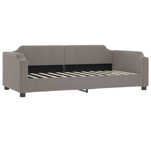 vidaXL Day Bed with Mattress Taupe 90x200 cm Fabric