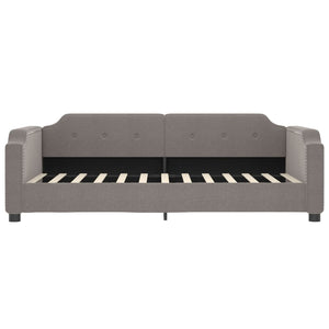 vidaXL Day Bed with Mattress Taupe 90x200 cm Fabric