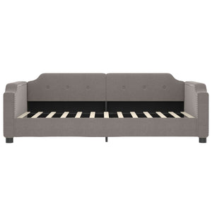 vidaXL Day Bed with Mattress Taupe 100x200 cm Fabric